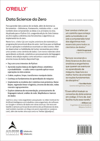 Data Science do Zero – Editora Alta Books