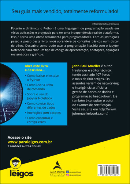 Começando a Programar em Python Para Leigos – Editora Alta Books