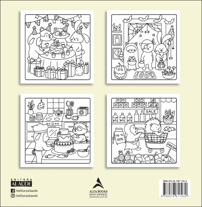Cozy Cuties: Livro de colorir - Image 9