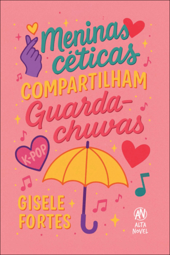 Meninas céticas compartilham guarda-chuvas
